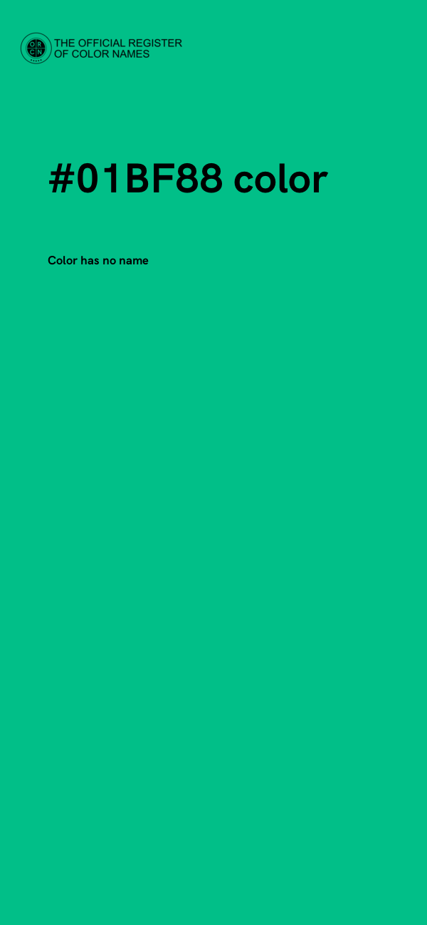 #01BF88 color image