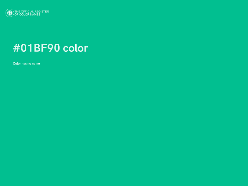 #01BF90 color image