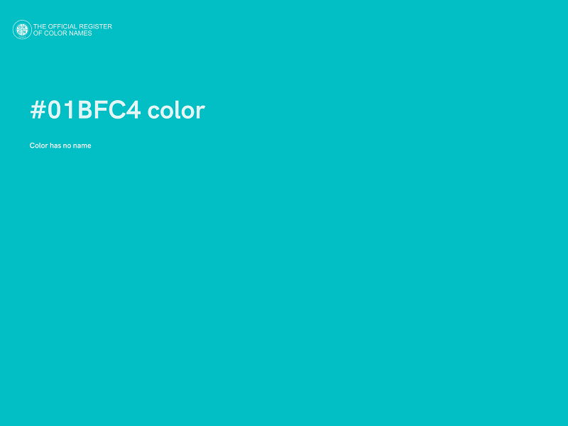 #01BFC4 color image