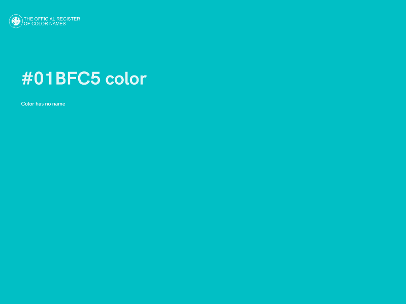 #01BFC5 color image