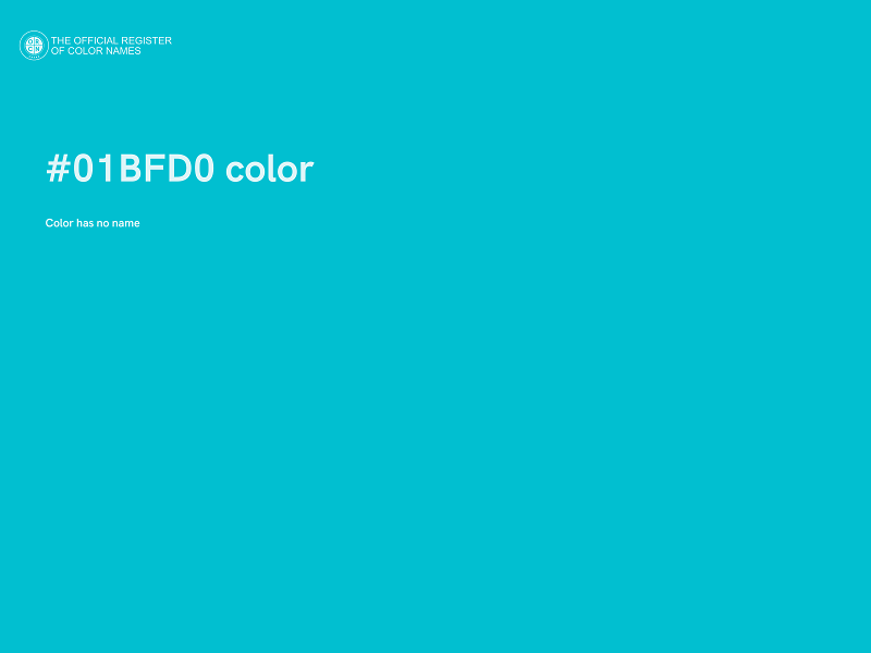#01BFD0 color image