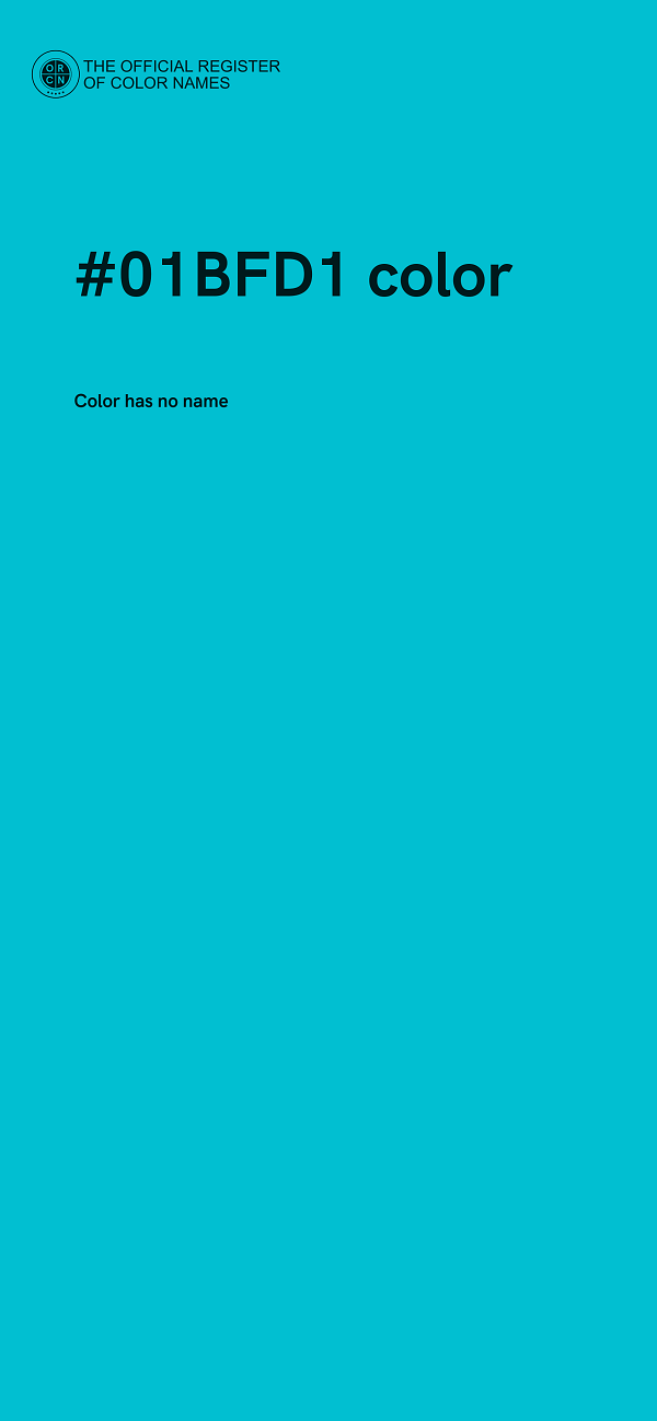 #01BFD1 color image