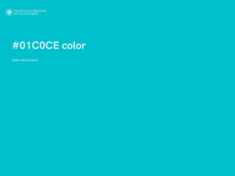 #01C0CE color image