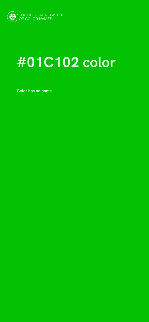 #01C102 color image