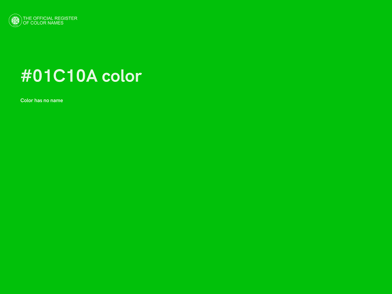 #01C10A color image