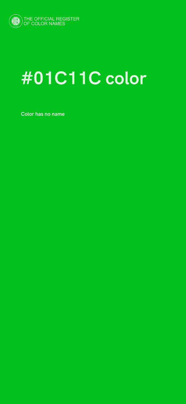 #01C11C color image