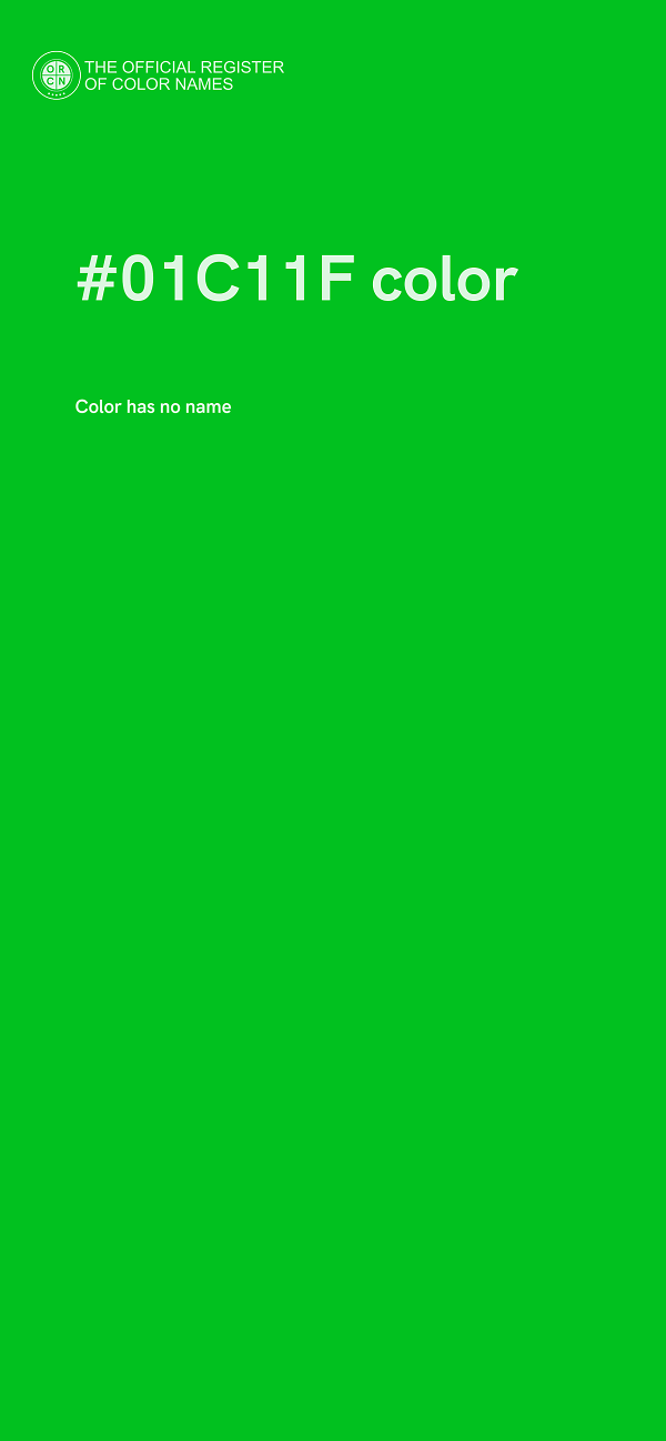 #01C11F color image