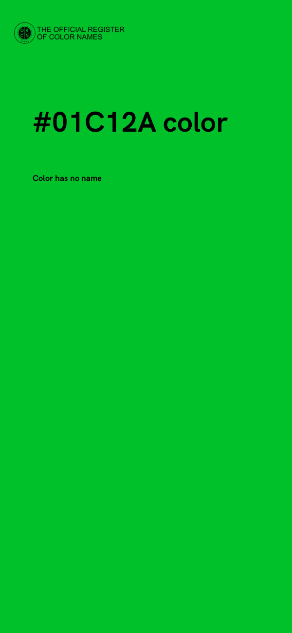 #01C12A color image