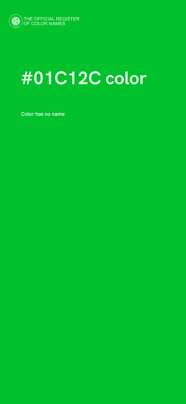 #01C12C color image