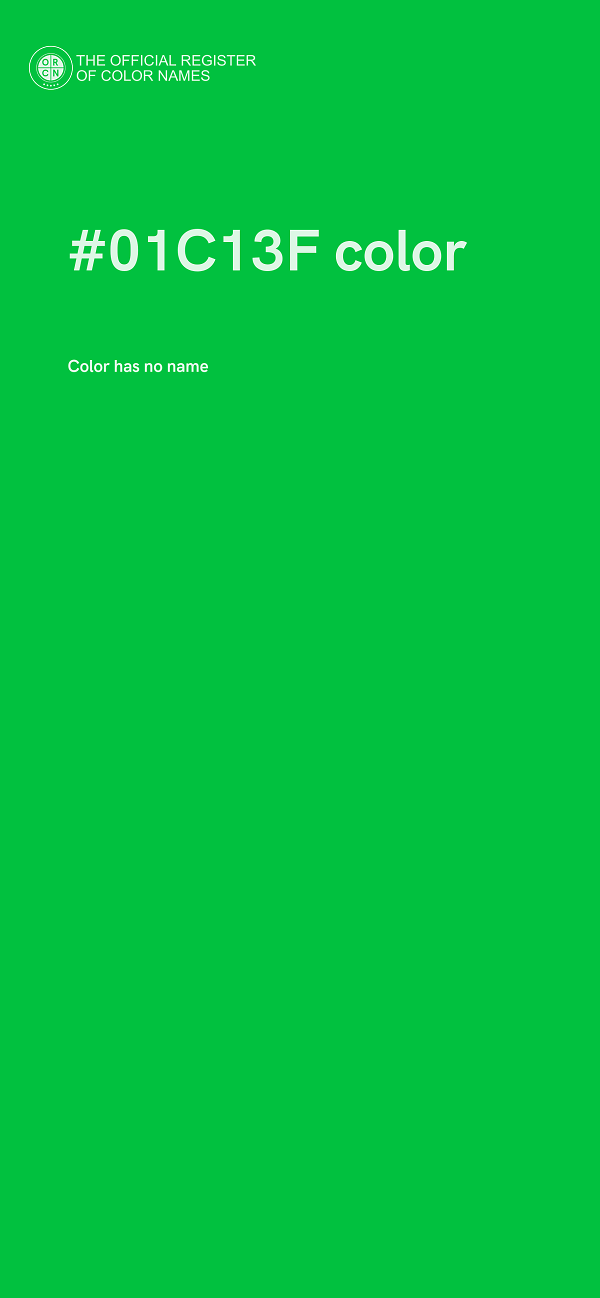 #01C13F color image