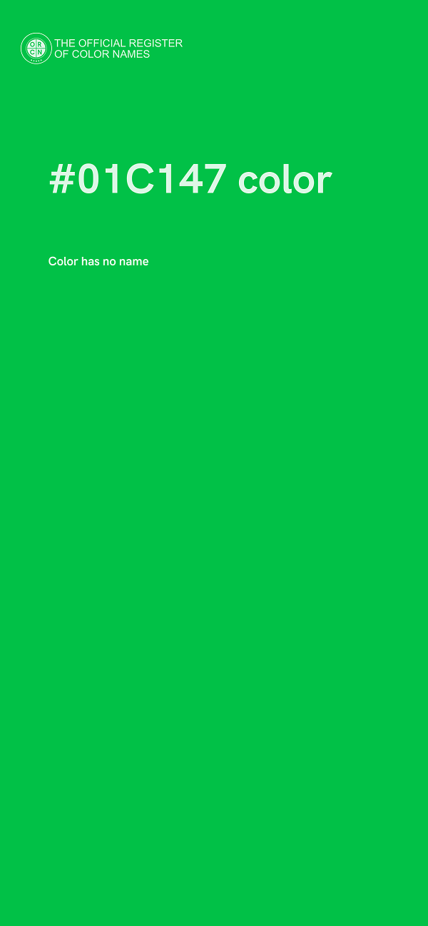 #01C147 color image