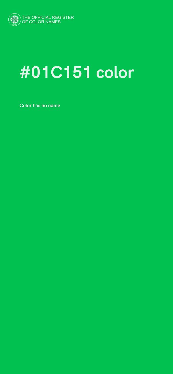 #01C151 color image