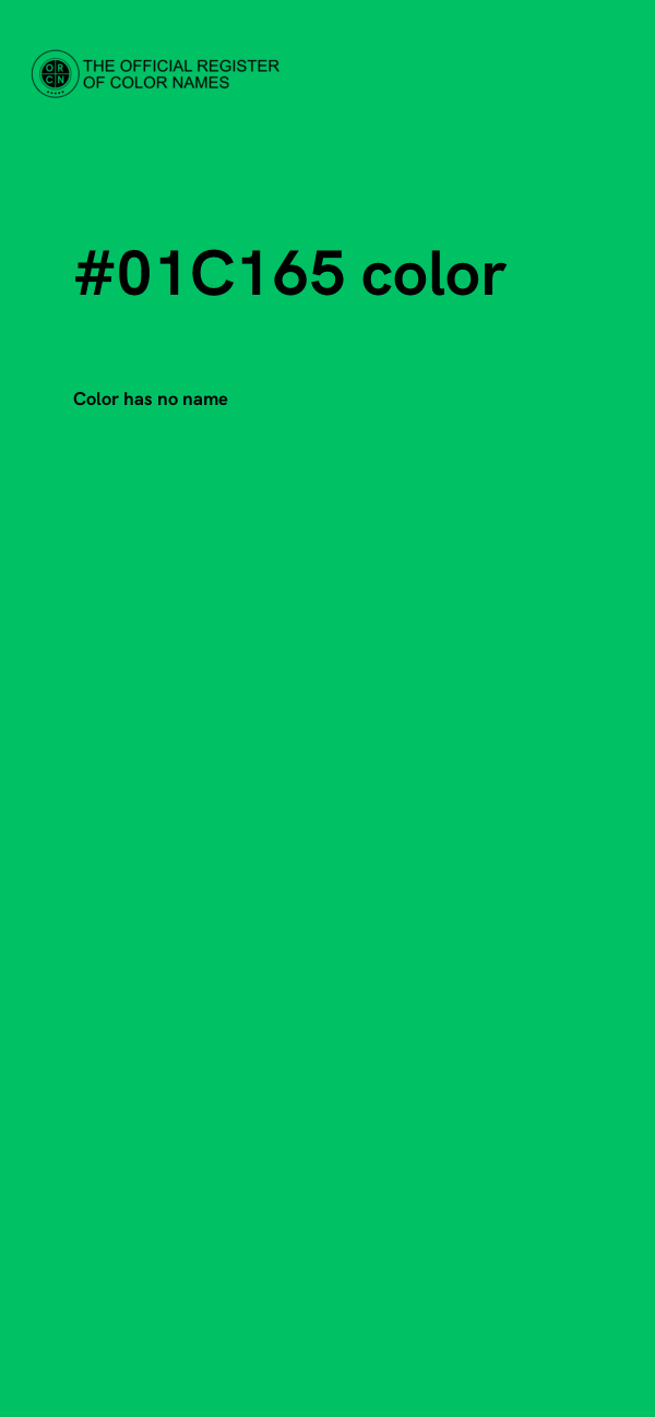 #01C165 color image