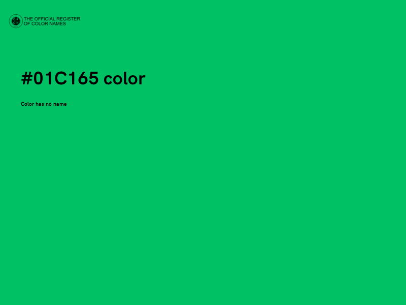 #01C165 color image