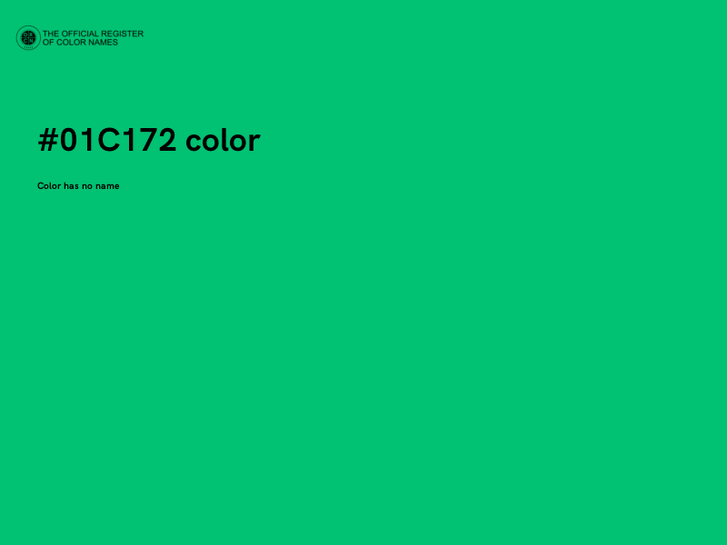 #01C172 color image