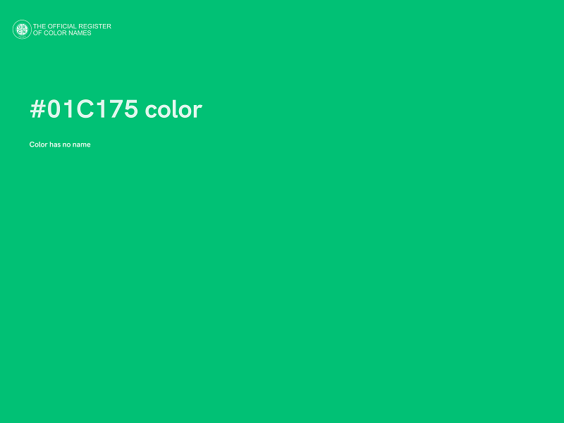 #01C175 color image