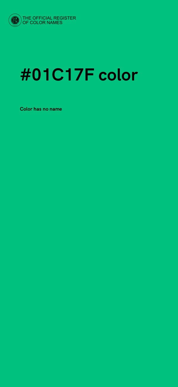 #01C17F color image