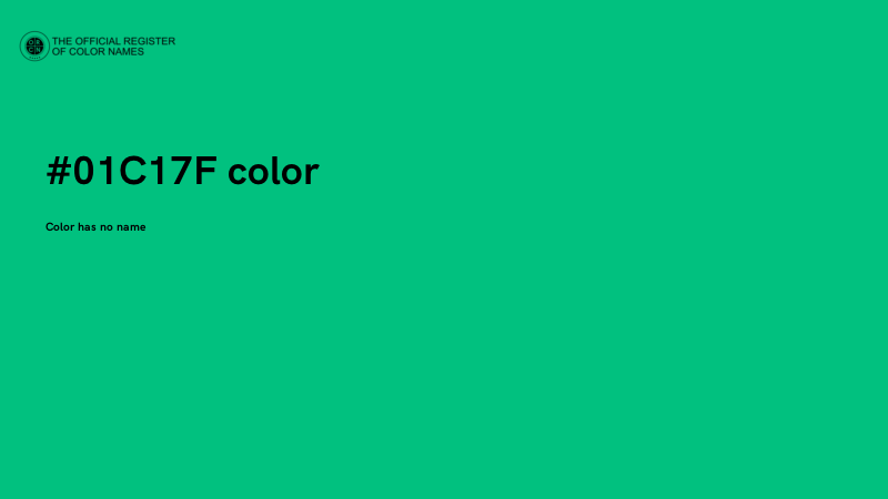 #01C17F color image