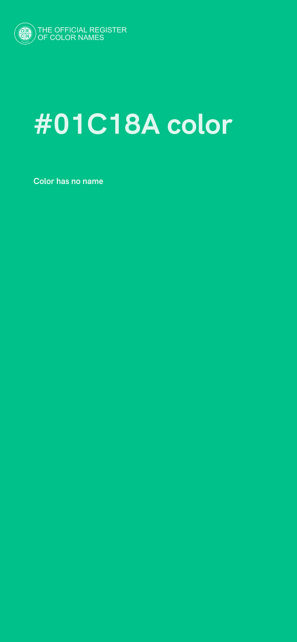 #01C18A color image