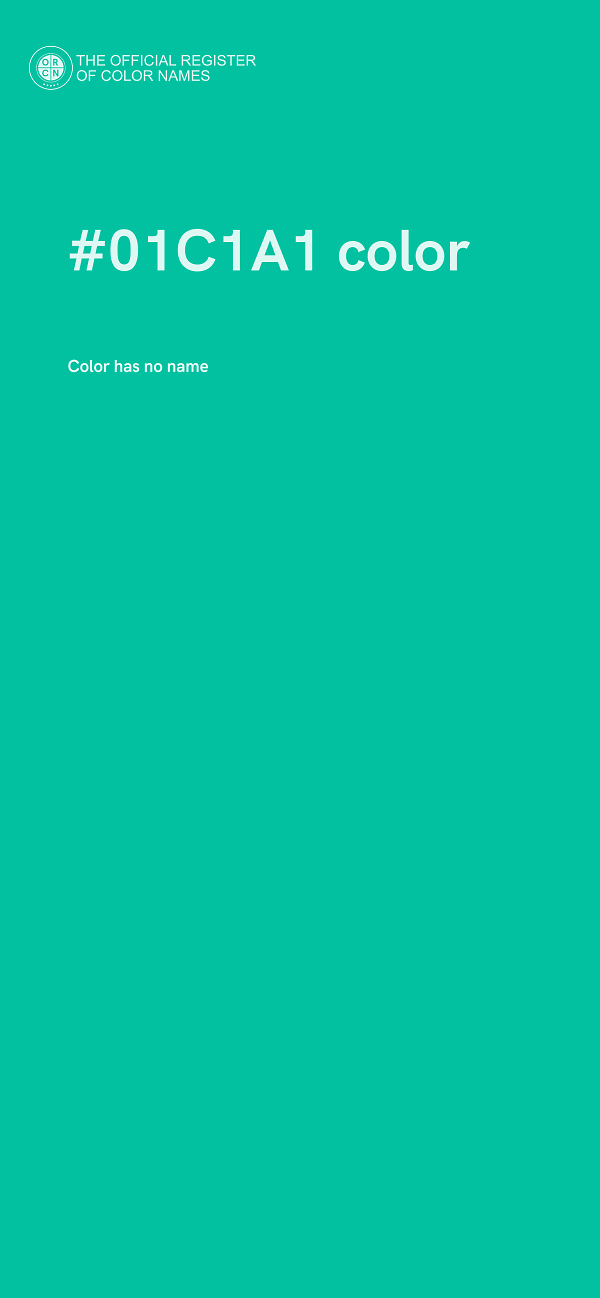 #01C1A1 color image