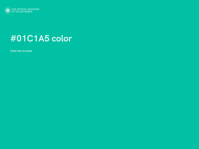 #01C1A5 color image