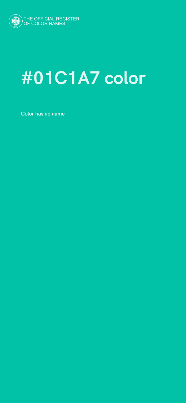 #01C1A7 color image