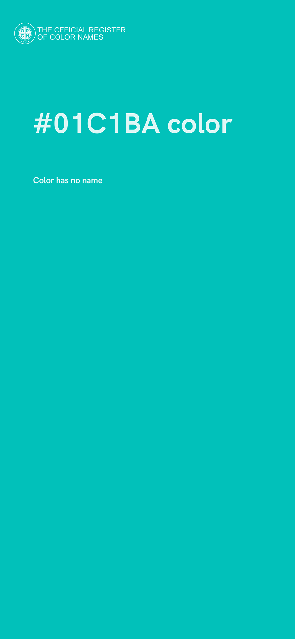 #01C1BA color image