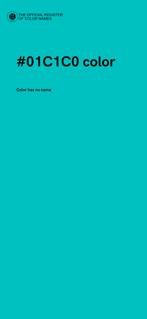 #01C1C0 color image