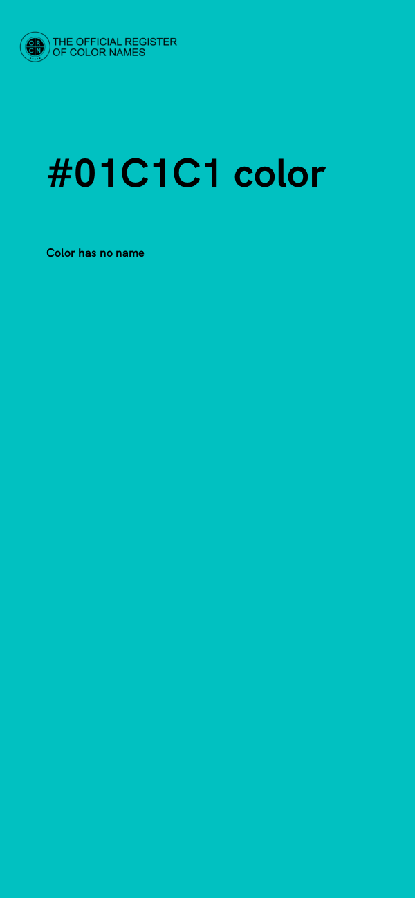 #01C1C1 color image