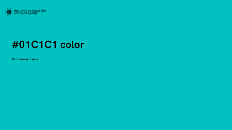 #01C1C1 color image