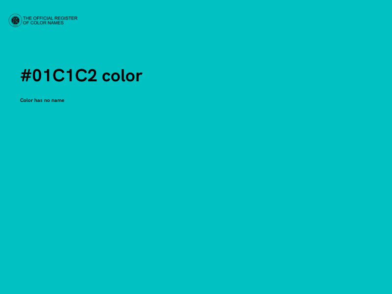 #01C1C2 color image