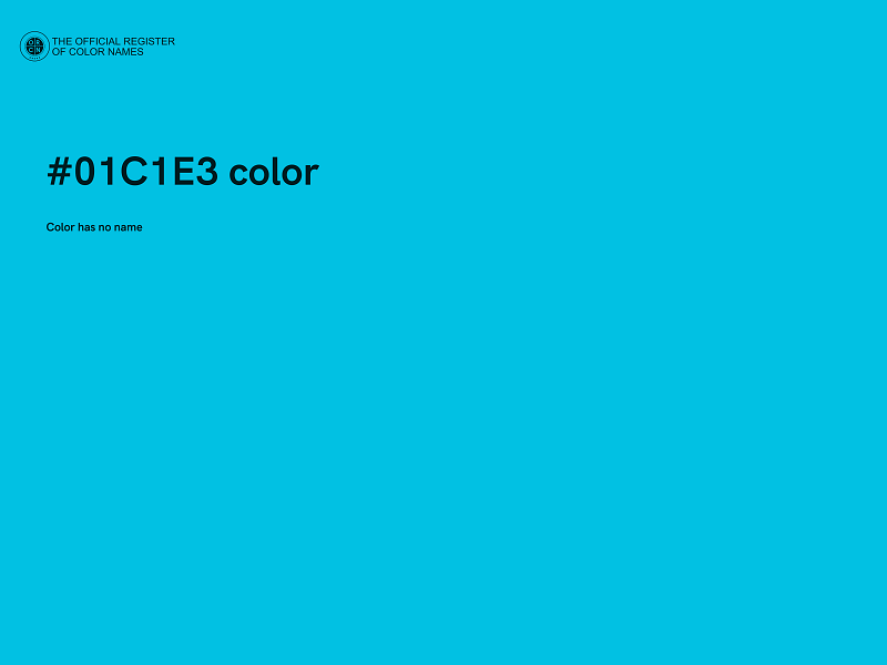 #01C1E3 color image