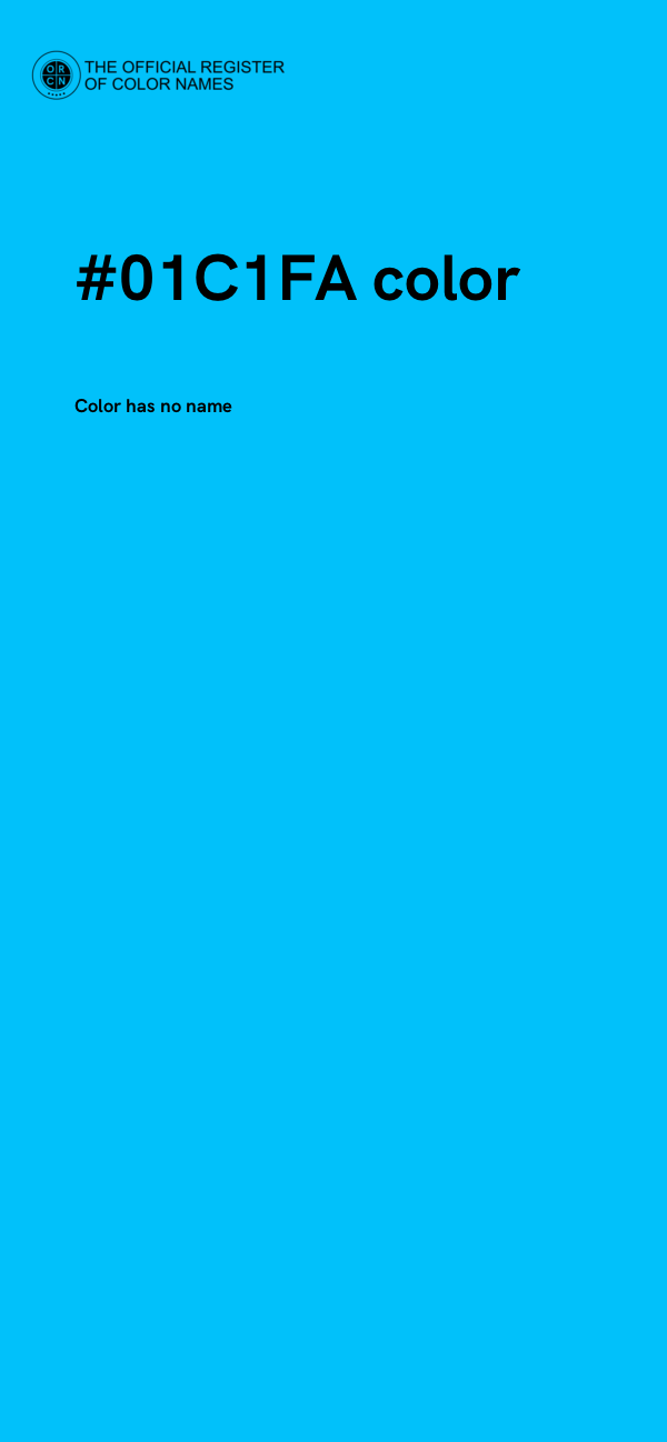 #01C1FA color image