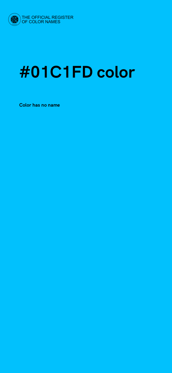 #01C1FD color image