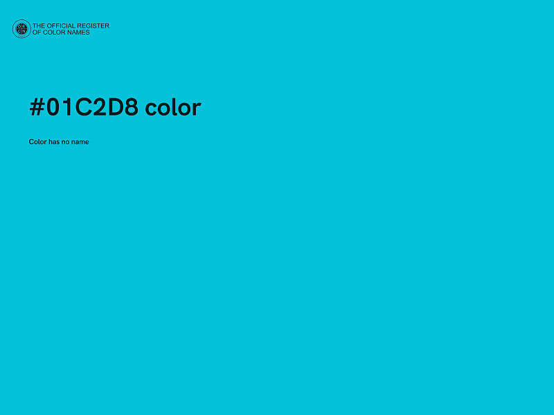 #01C2D8 color image