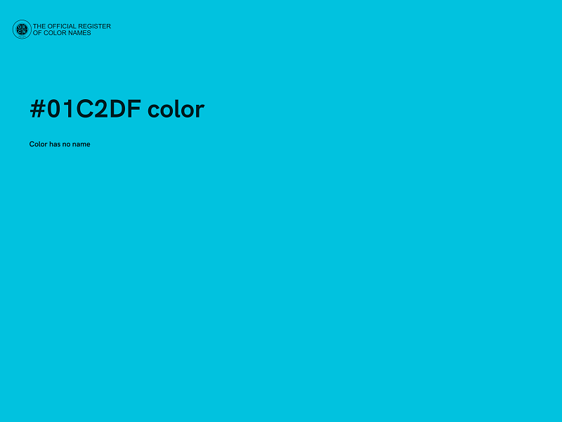 #01C2DF color image