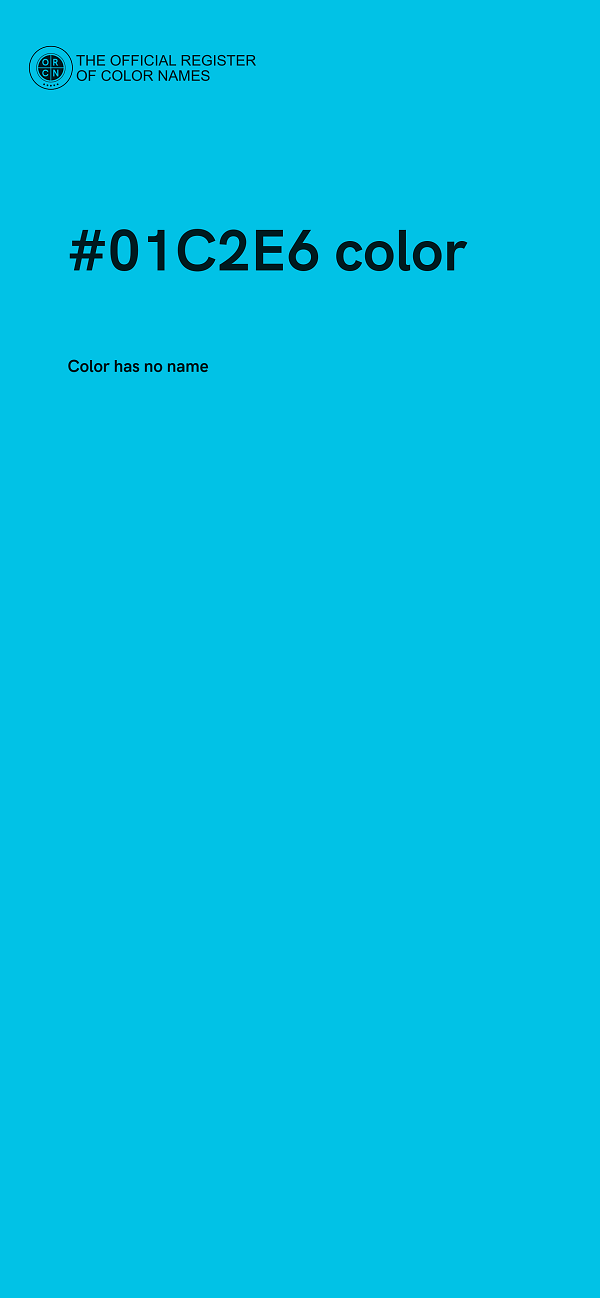 #01C2E6 color image
