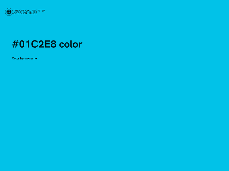 #01C2E8 color image