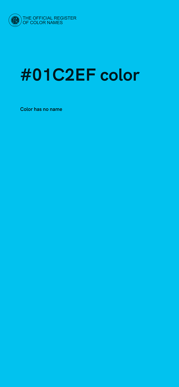 #01C2EF color image