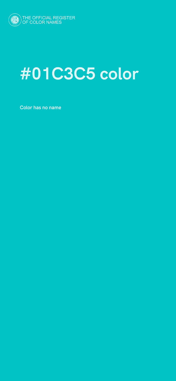 #01C3C5 color image