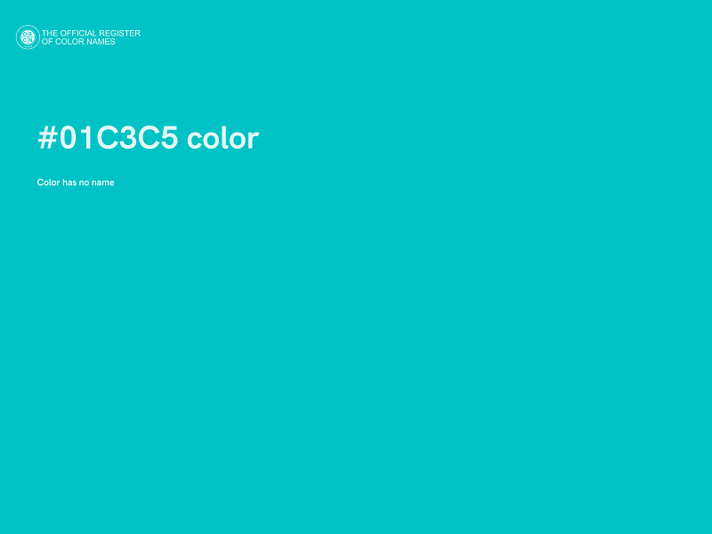 #01C3C5 color image