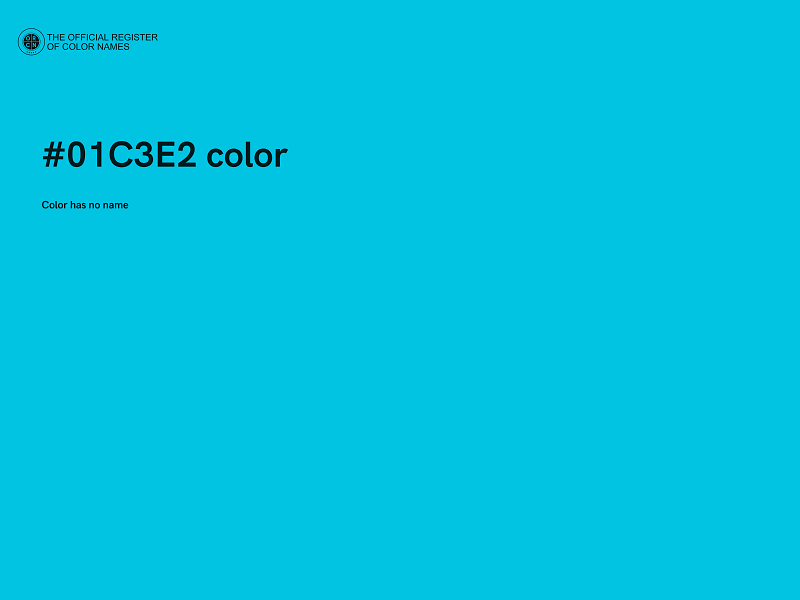 #01C3E2 color image