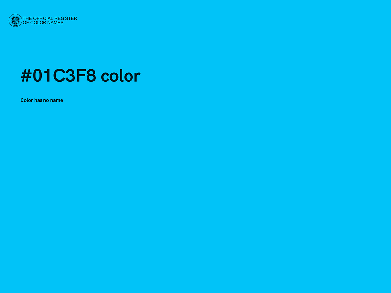 #01C3F8 color image