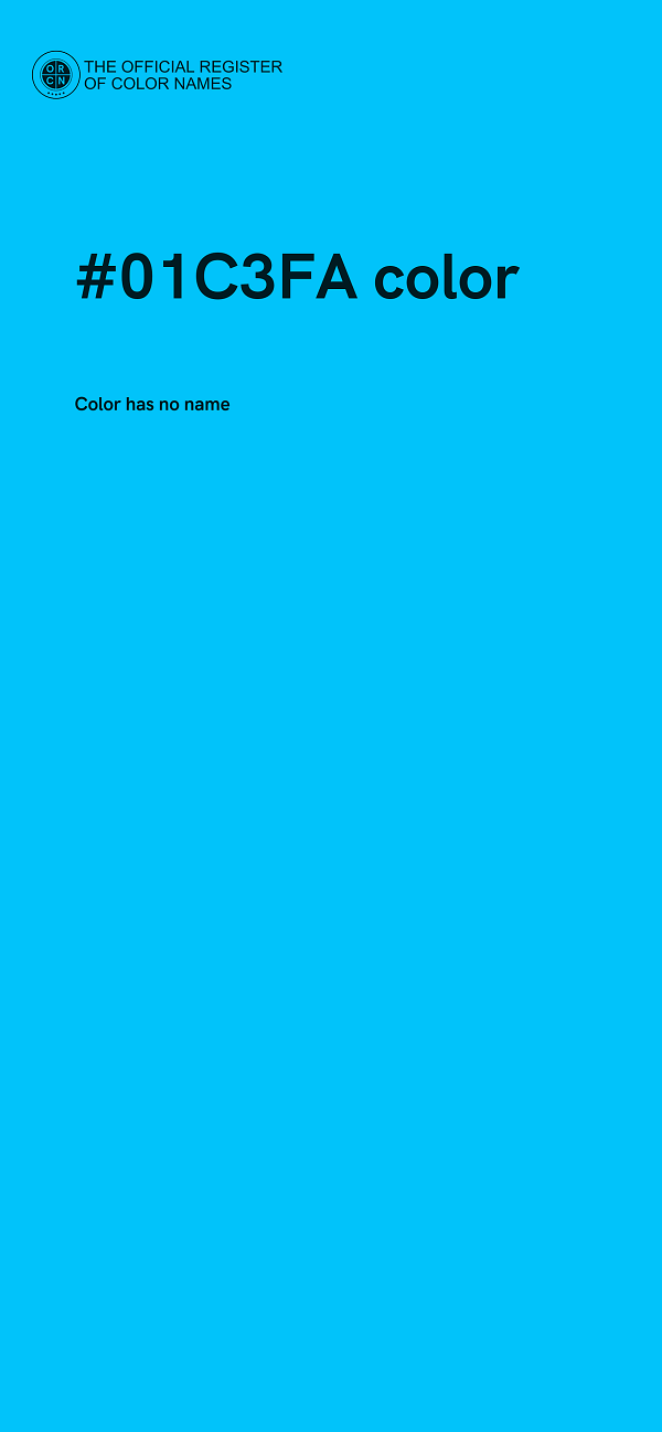 #01C3FA color image