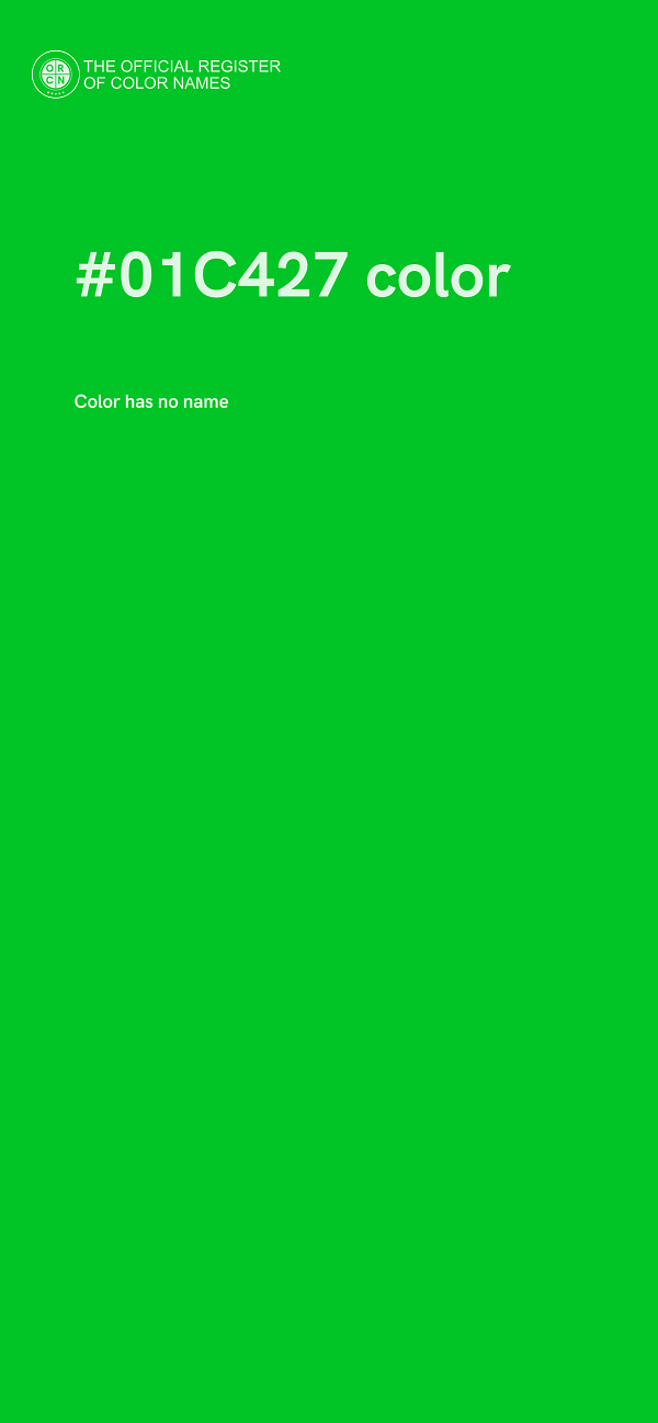 #01C427 color image