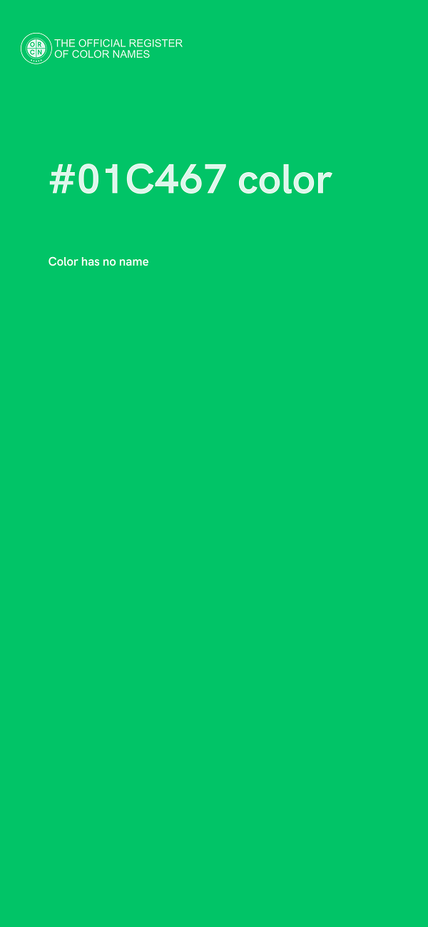 #01C467 color image