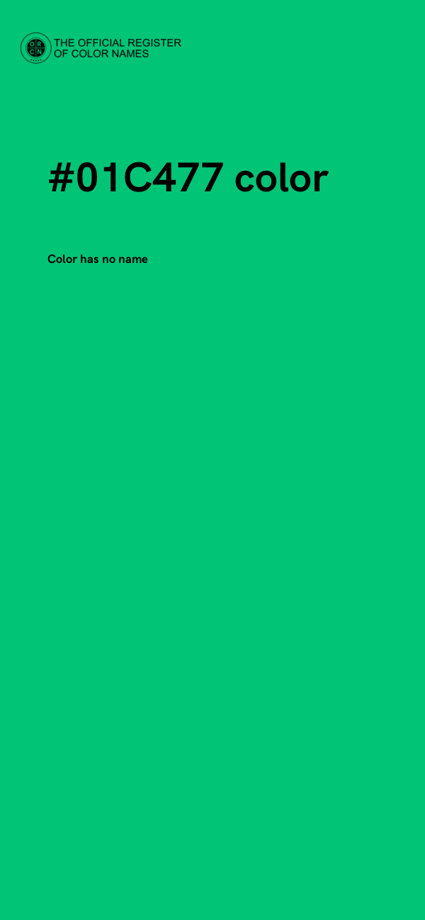 #01C477 color image