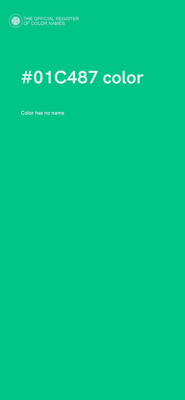 #01C487 color image