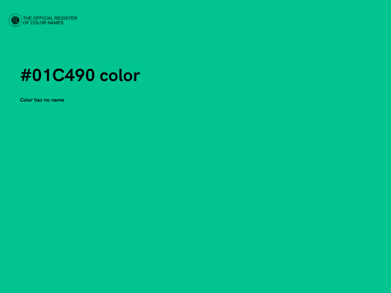 #01C490 color image