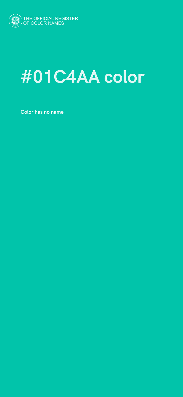 #01C4AA color image